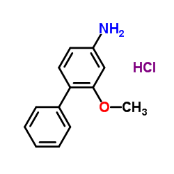 4-苯基间茴香胺盐酸盐结构式