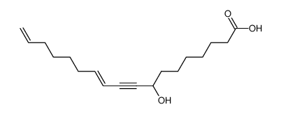 8-hydroxy-trans-11,17-octadecadien-9-ynoic acid Structure