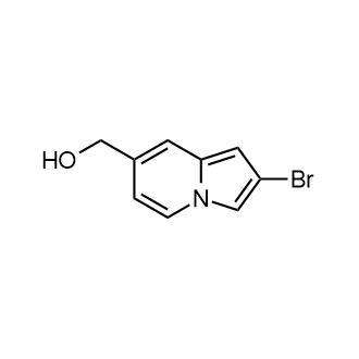 (2-溴代吲哚嗪-7-基)甲醇结构式