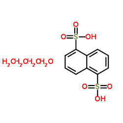1,5-Naphthalenedisulfonic acid tetrahydrate structure