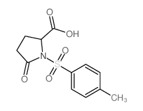 L-Proline,1-[(4-methylphenyl)sulfonyl]-5-oxo- Structure