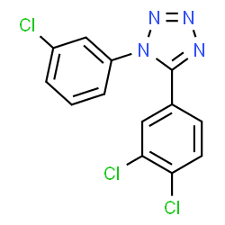1-(3-CHLOROPHENYL)-5-(3,4-DICHLOROPHENYL)-1H-1,2,3,4-TETRAAZOLE Structure