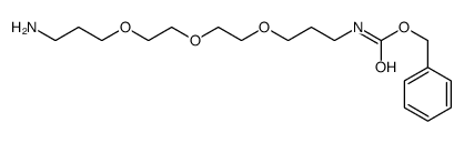 benzyl N-[3-[2-[2-(3-aminopropoxy)ethoxy]ethoxy]propyl]carbamate结构式