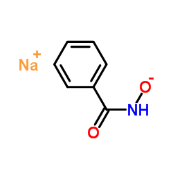 Sodium (benzoylamino)oxidanide Structure