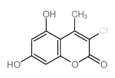3-Chloro-5,7-dihydroxy-4-methyl-2H-chromen-2-one结构式