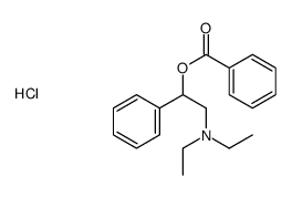 (2-benzoyloxy-2-phenylethyl)-diethylazanium,chloride Structure