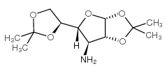 3-氨基-3-脱氧-1,2：5,6-二-O-异亚丙基-α-D-呋喃葡萄糖结构式
