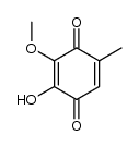 2-Hydroxy-3-methoxy-5-methyl-p-benzochinon结构式