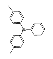 (4-CH3C6H4)2SbC6H5结构式