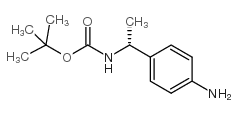 (R)-[1-(4-氨基-苯基)-乙基]-氨基甲酸叔丁酯结构式