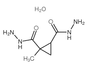 1-甲基环丙烷-1,2-二碳酰肼水合物结构式
