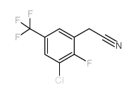 3-氯-2-氟-5-(三氟甲基)苯乙腈结构式