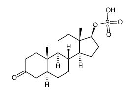 5α-Dihydrotestosterone sulfate structure