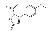 2-acetyl-3-(4-methoxyphenyl)isoxazol-5(2H)-one结构式