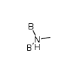 BH2(μ-MeNH)(μ-H)BH2结构式