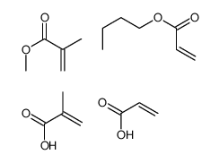 甲基丙烯酸与丙烯酸丁酯、甲基丙烯酸甲酯和丙烯酸的聚合物结构式