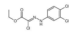 ethyl 2-chloro-2-[(3,4-dichlorophenyl)hydrazinylidene]acetate结构式