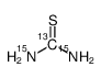 硫脲-13C,15N2结构式