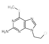 9H-Purin-2-amine,9-(2-chloroethyl)-6-(methylthio)-结构式