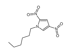 1-hexyl-2,4-dinitropyrrole结构式