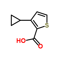 3-Cyclopropyl-2-thiophenecarboxylic acid Structure