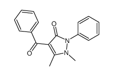 4-benzoyl-1,5-dimethyl-2-phenylpyrazol-3-one结构式