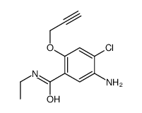 5-Amino-4-chloro-N-ethyl-2-(2-propynyloxy)benzamide Structure
