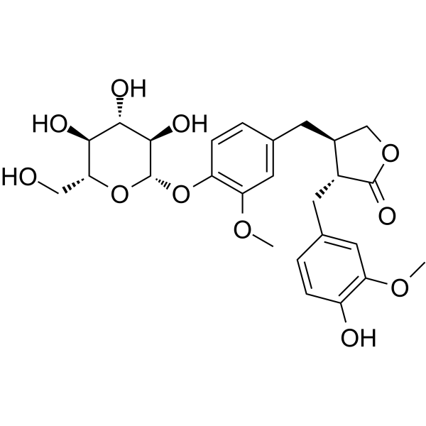 异罗汉松脂苷结构式