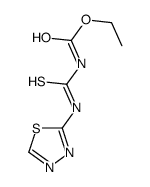 ethyl N-(1,3,4-thiadiazol-2-ylcarbamothioyl)carbamate结构式