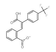 3-(2-nitrophenyl)-2-[4-(trifluoromethyl)phenyl]prop-2-enoic acid结构式