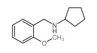 环戊基-(2-甲氧基-苄基)-胺结构式