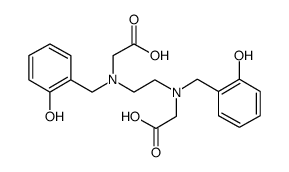 N,N'-Bis(o-hydroxybenzyl)ethylenediamine-N,N'-diacetate Structure