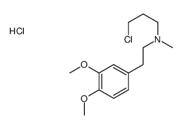 N-(3-chloropropyl)-3,4-dimethoxy-N-methylphenethylamine hydrochloride结构式