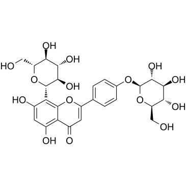 牡荆素葡萄糖苷结构式