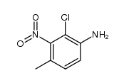 2-chloro-4-methyl-3-nitro-aniline结构式