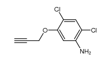2,4-dichloro-5-(2-propynyloxy)aniline结构式