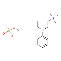 [2-(ethylphenylamino)ethyl]trimethylammonium methyl sulphate结构式