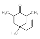 2,5-Cyclohexadien-1-one,2,4,6-trimethyl-4-(2-propen-1-yl)-结构式