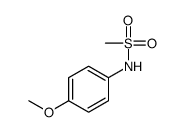 N-(4-Methoxyphenyl)methanesulfonamide结构式