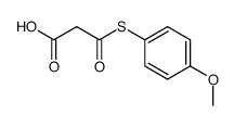 3-oxo-3-(4-methoxyphenoxy)propanoic acid结构式