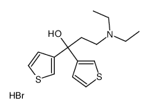 3-(diethylamino)-1,1-di(thiophen-3-yl)propan-1-ol,hydrobromide结构式