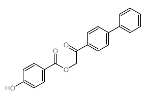 Benzoicacid, 4-hydroxy-, 2-[1,1'-biphenyl]-4-yl-2-oxoethyl ester结构式