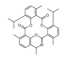 邻麝香草酸的环三内酯结构式