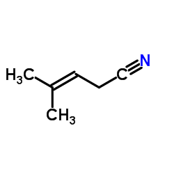 4-甲基戊-3-烯腈结构式