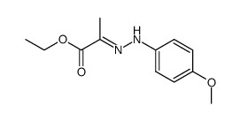 (E)-ETHYL 2-(2-(4-METHOXYPHENYL)HYDRAZONO)PROPANOATE结构式
