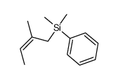 (Z)-1-[dimethyl(phenyl)silyl]-2-methylbut-2-ene Structure