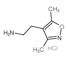 2-(3,5-二甲基异噁唑-4-基)乙-1-胺结构式