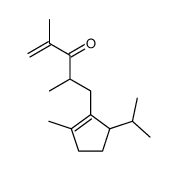 3-isopropyl-1-methyl-2-(2,4-dimethyl-3-oxo-4-pentenyl)-1-cyclopentene结构式