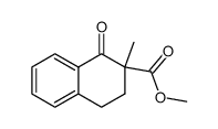 1,2,3,4-四氢-甲基-1-氧代-2-萘酮甲酸甲酯结构式