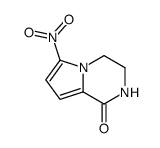 (9CI)-3,4-二氢-6-硝基吡咯并[1,2-a]吡嗪-1(2H)-酮结构式